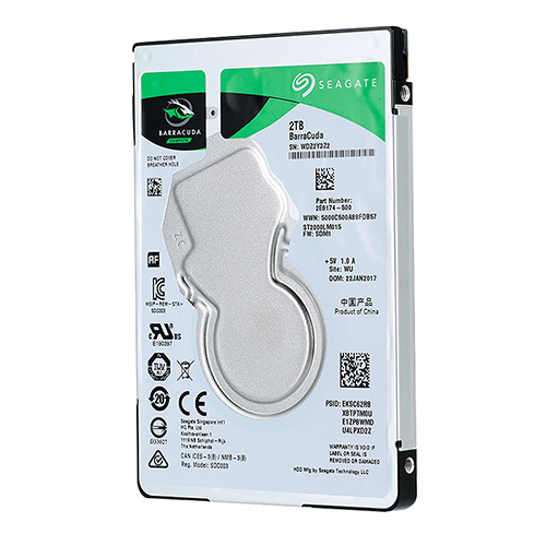 DISCO DURO SEAGATE BARRACUDA, 2TB, SATA 6.0 GBS, 5400 RPM, 2.5″, 7MM